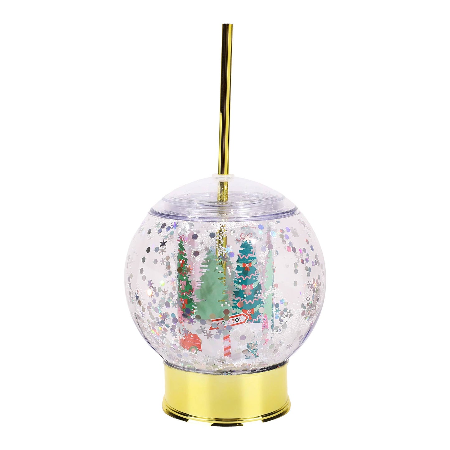 Snow Globe Sipper Cup