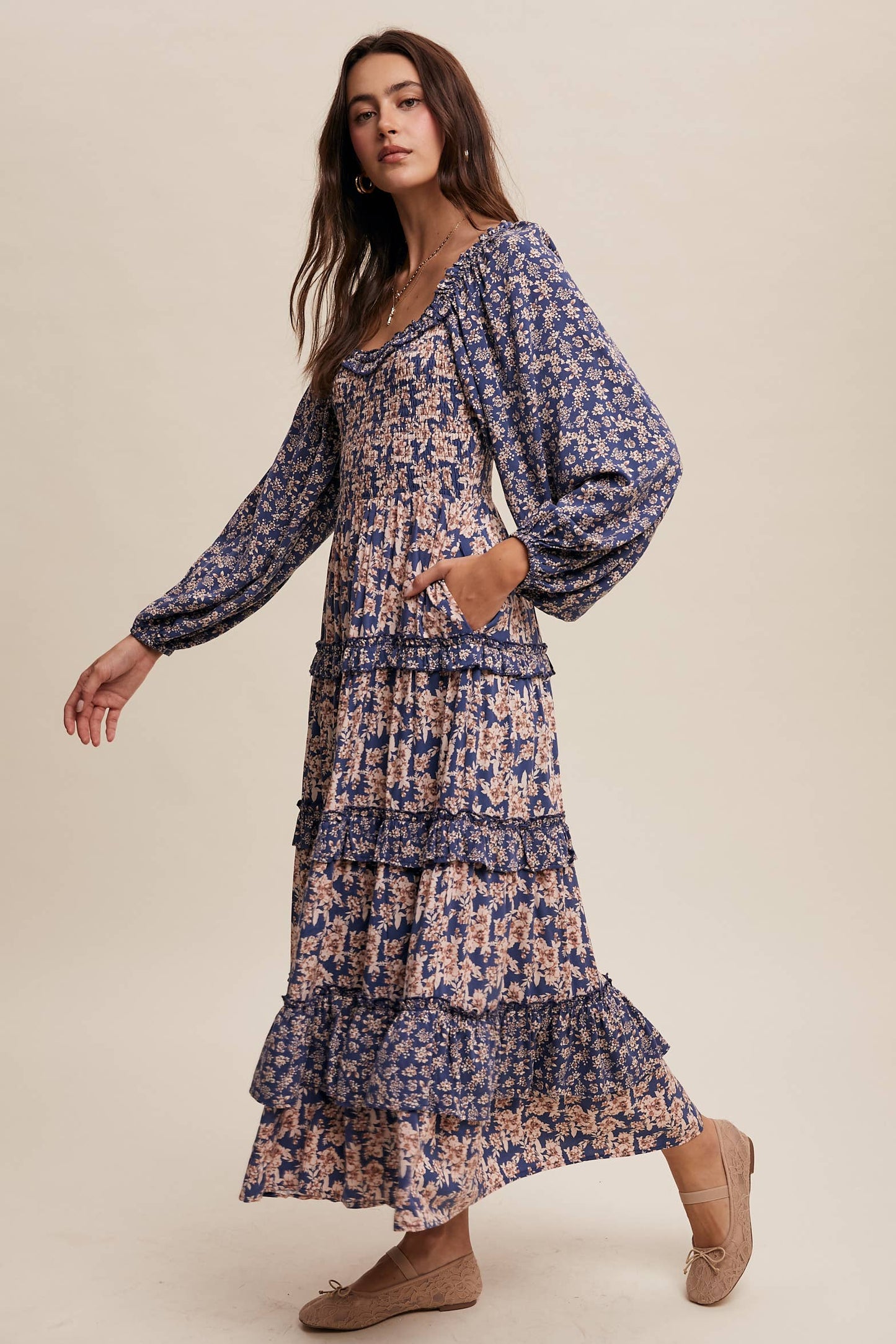 Western Beauty Maxi Dress