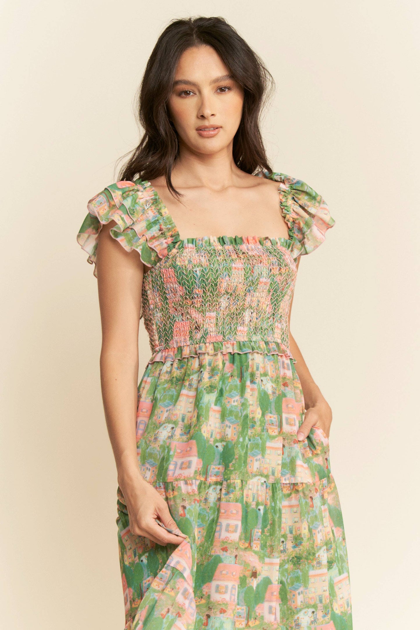 Summer in Capri Maxi Dress
