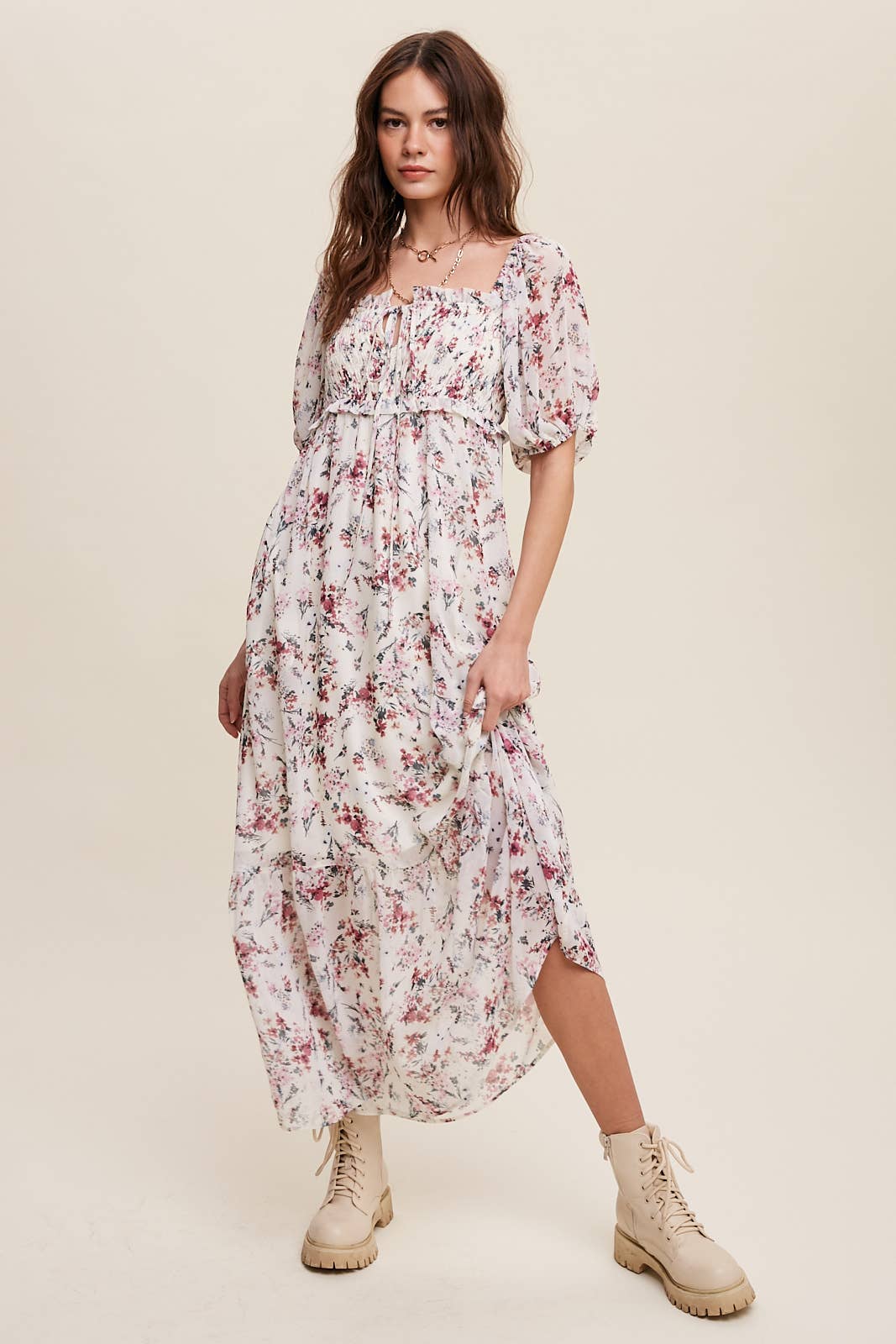 Floral Maiden Midi Dress