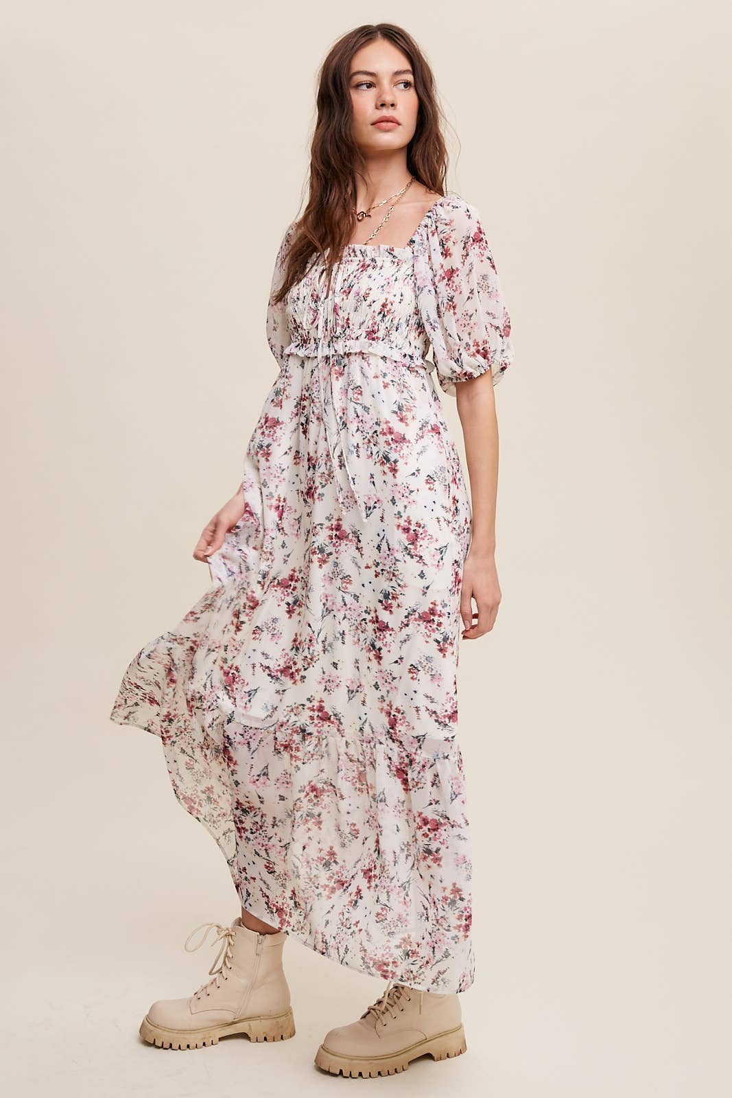 Floral Maiden Midi Dress