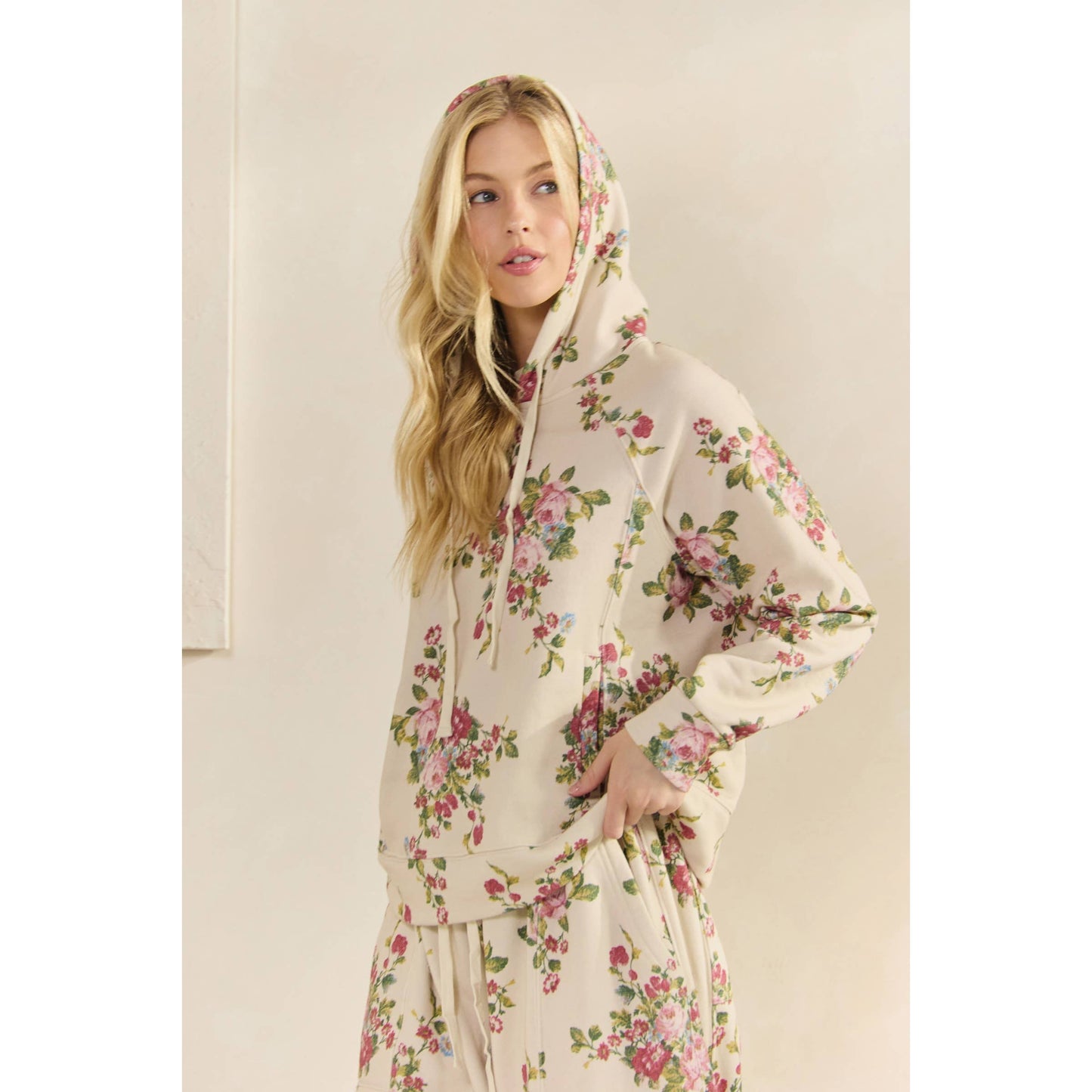 Ornate Floral Hoodie Set