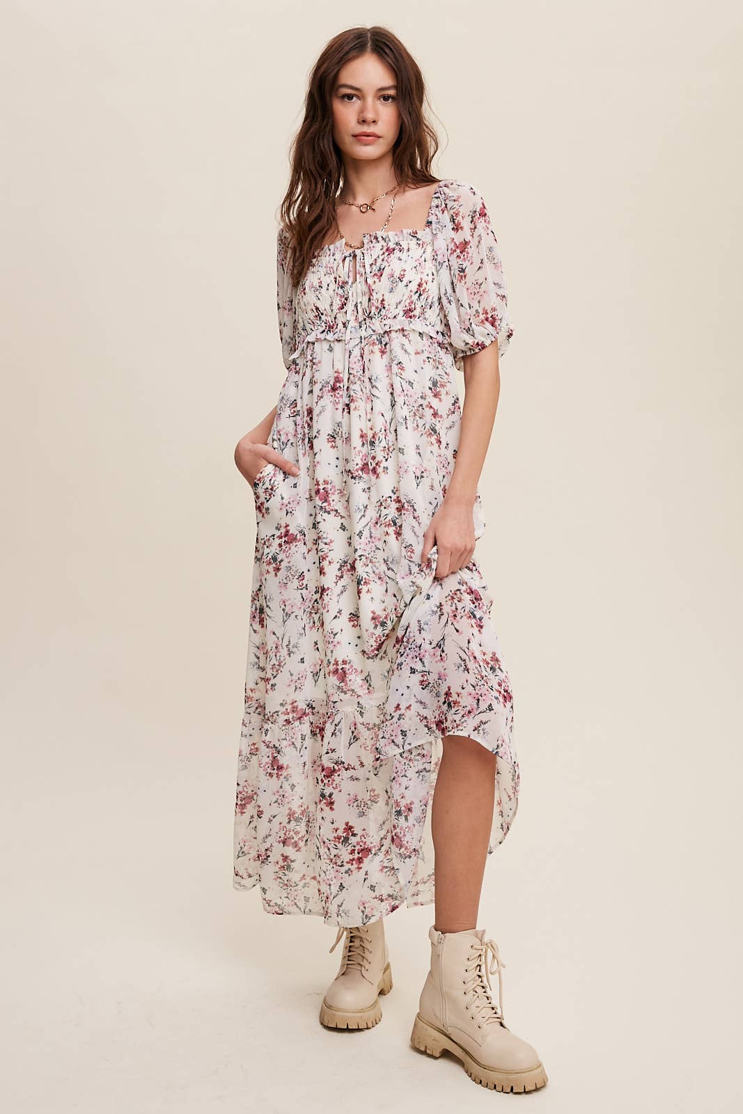 Floral Maiden Midi Dress