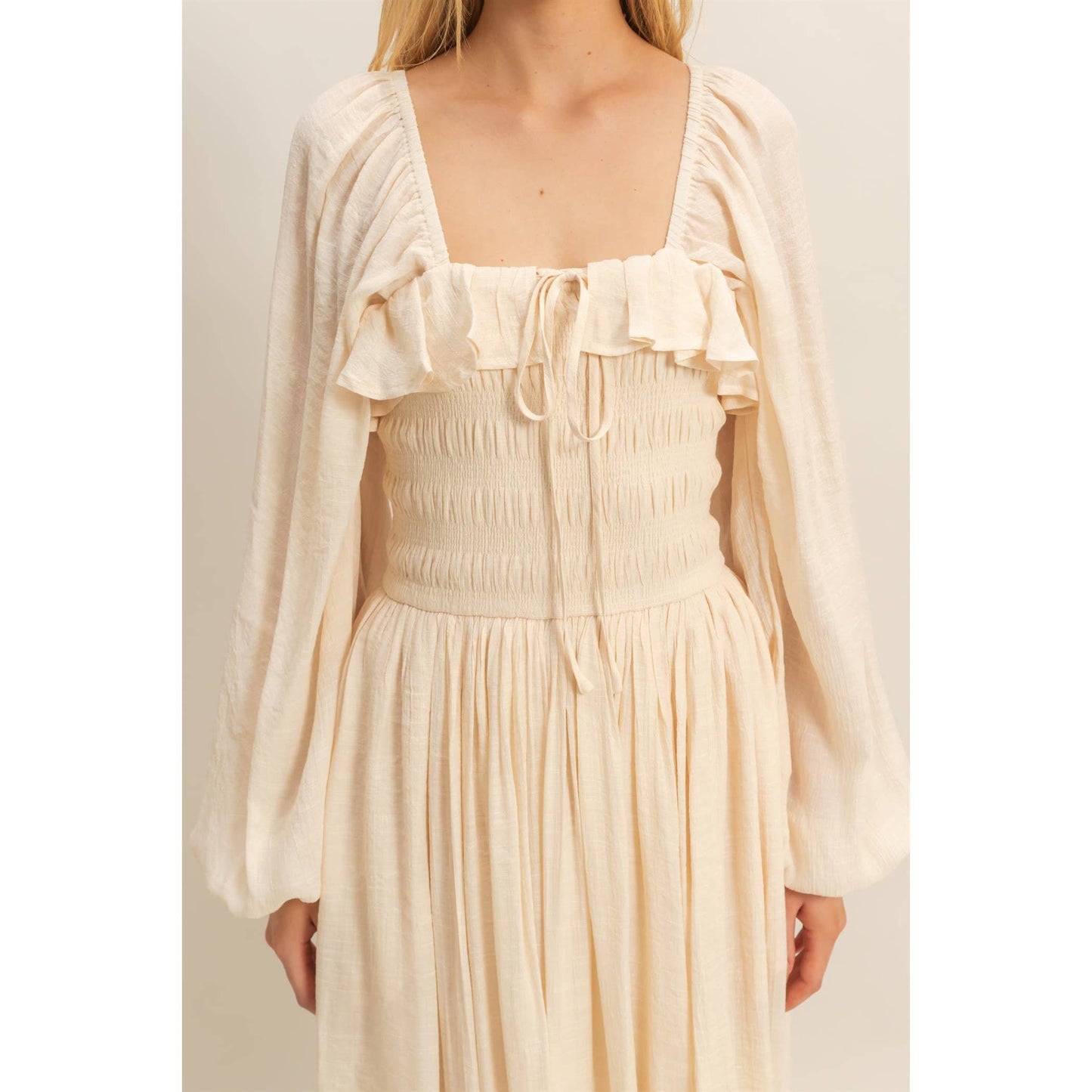 Peasant Gal Midi Dress