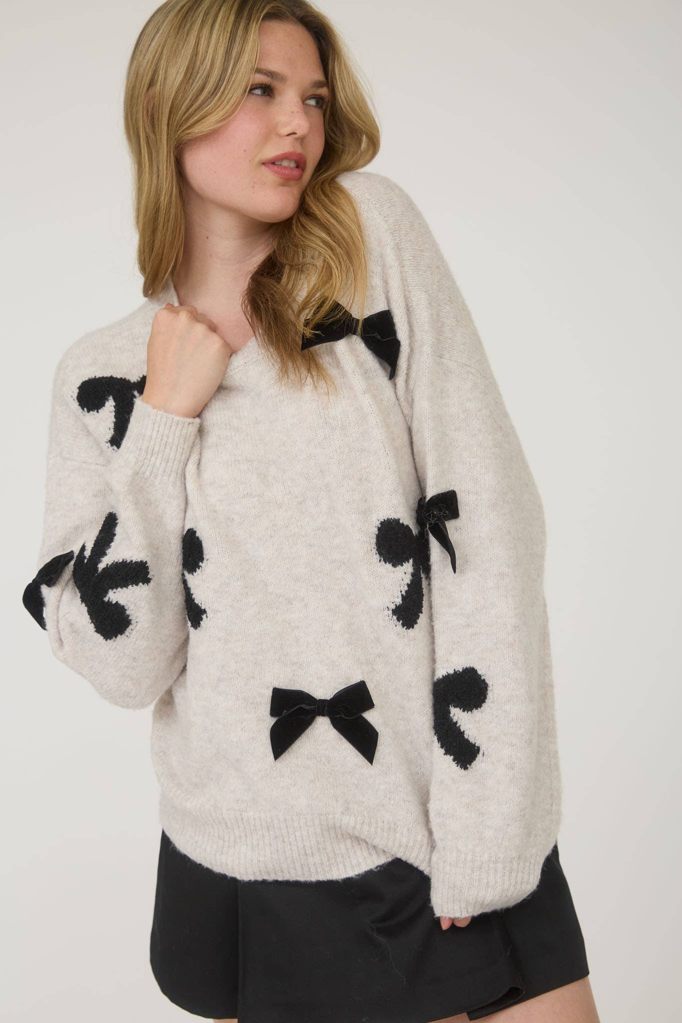 She’s So Fancy Bow Sweater