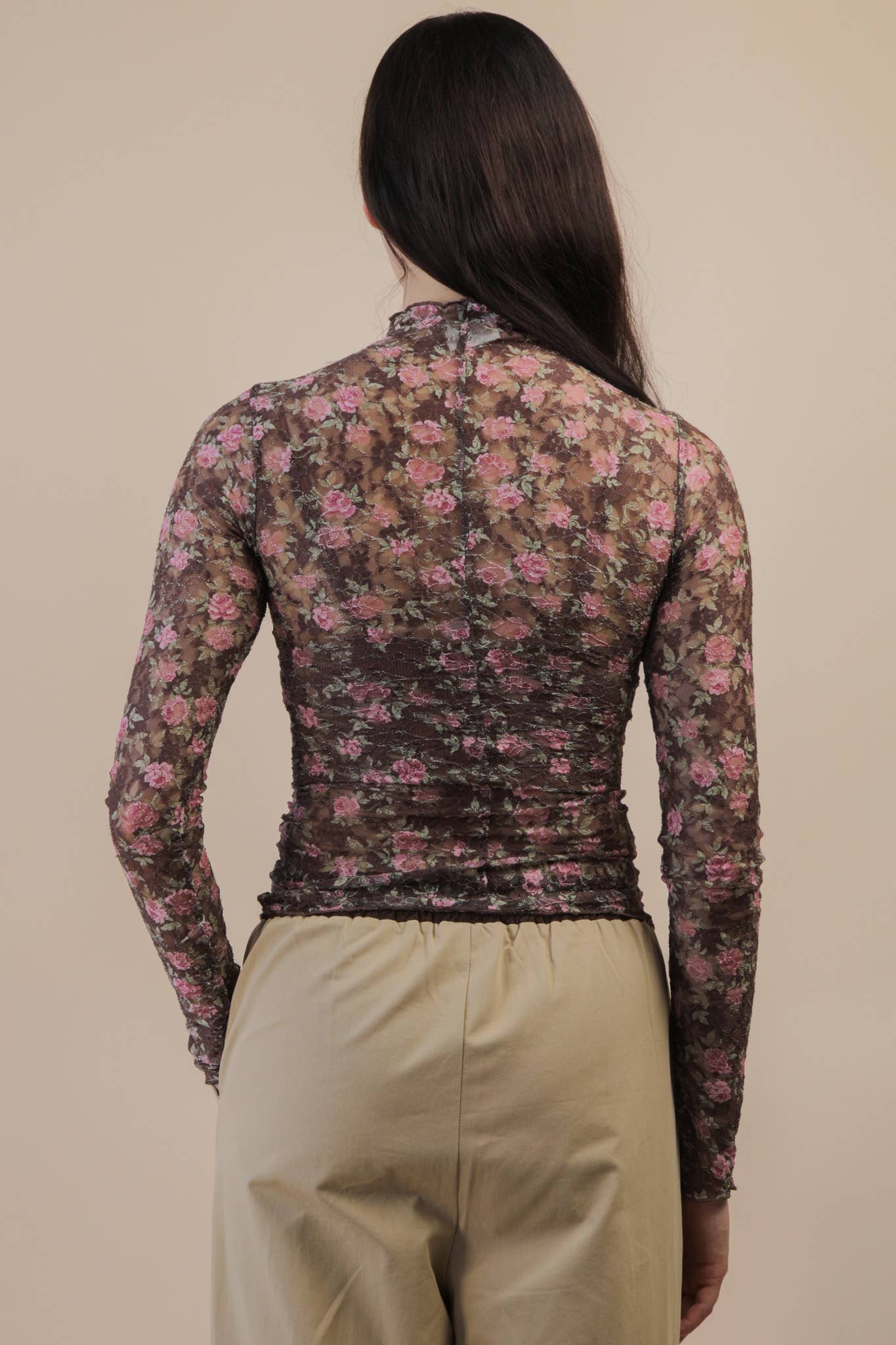 Country Gal Floral Mesh Top