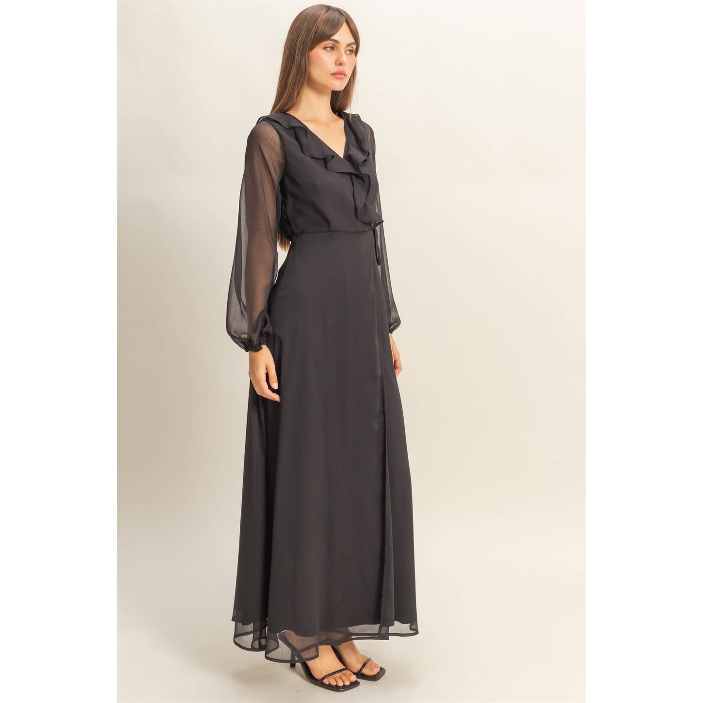 Sheer Elegance Maxi Dress