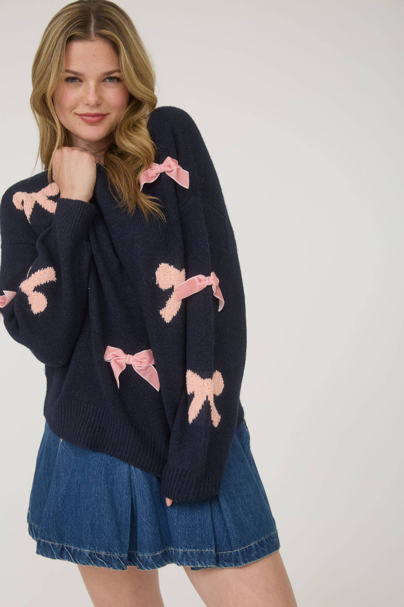 She’s So Fancy Bow Sweater