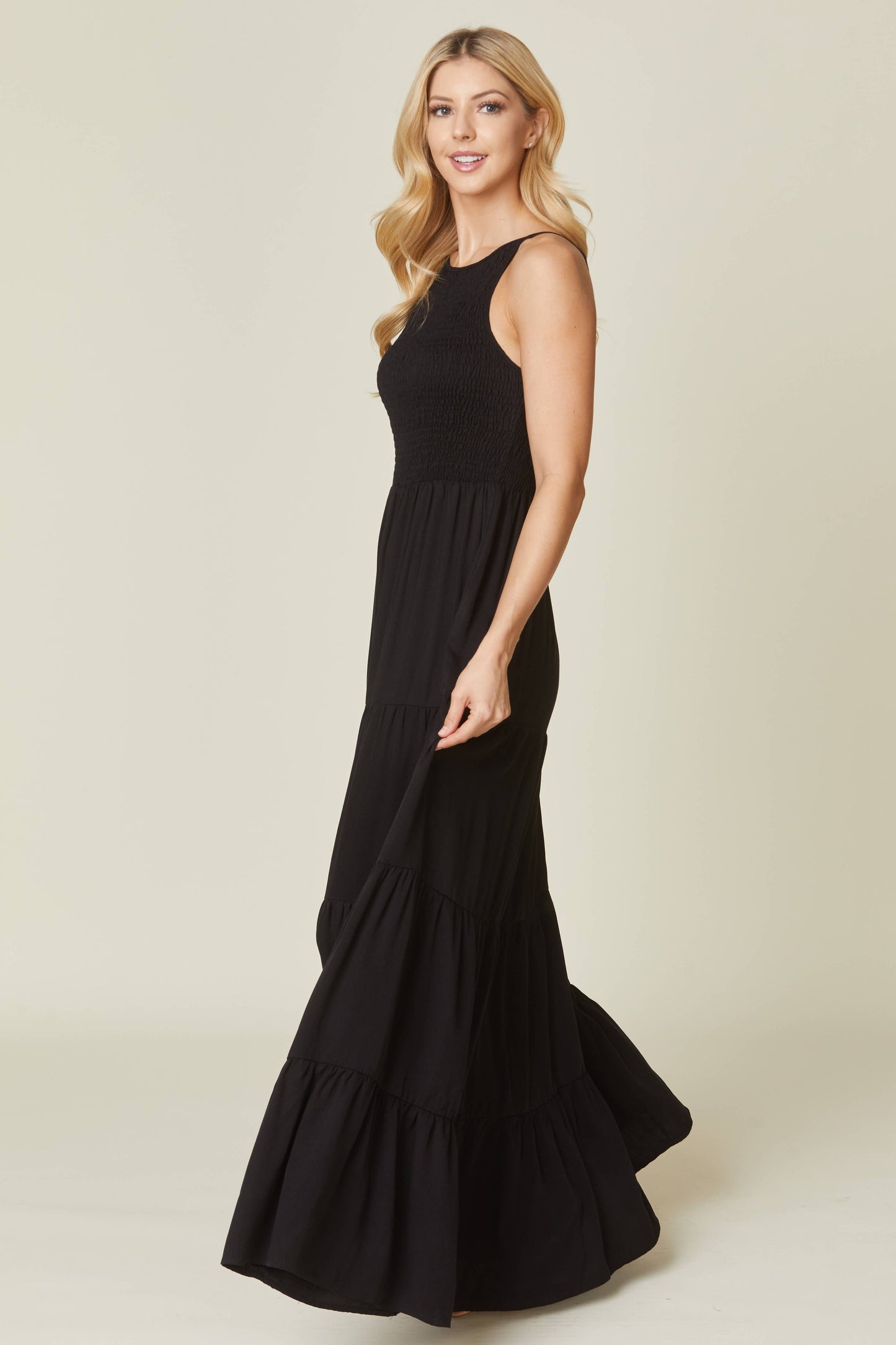 Beautiful Go To Black Maxi Dress