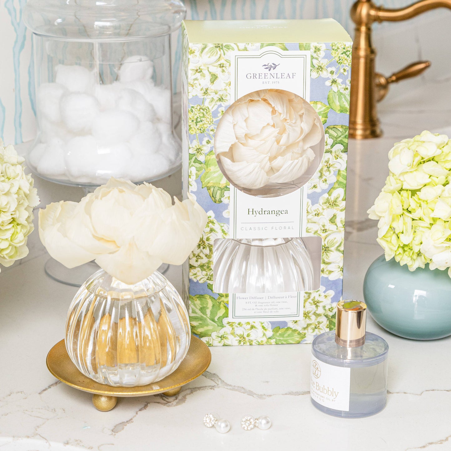 Greenleaf: Hydrangea Flower Diffuser
