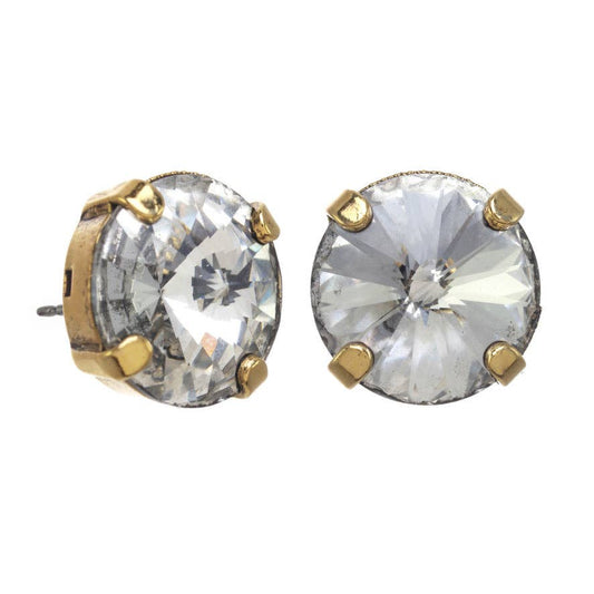 The Basics Studs in Gold & Clear: TOVA