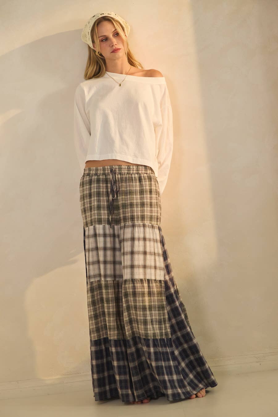 Boho Chic Plaid Pants
