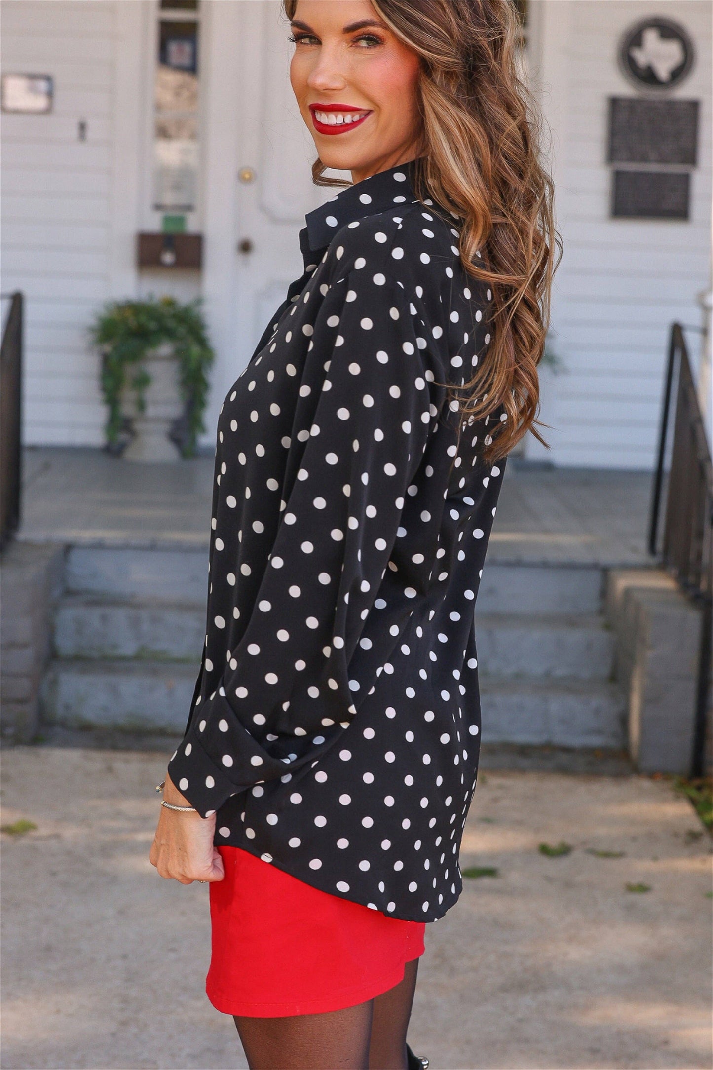 The Patricia Polka Dot Top