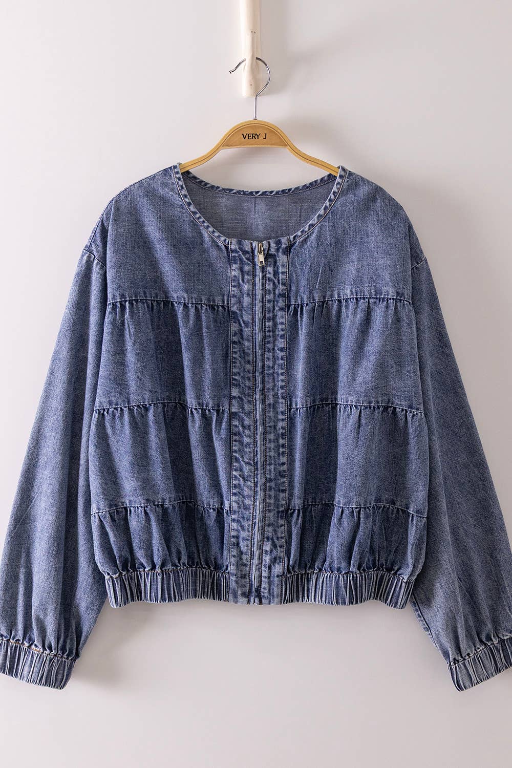 Tiered Denim Jacket