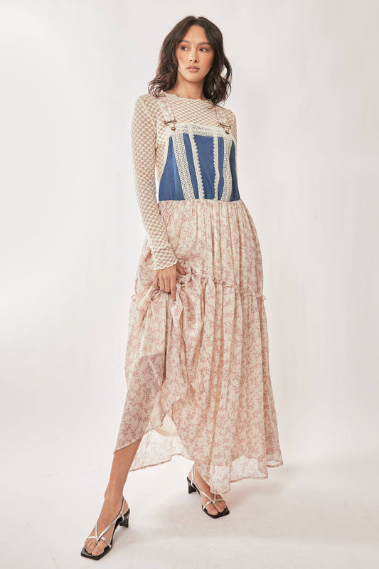 Love Story Lace Overall Dress