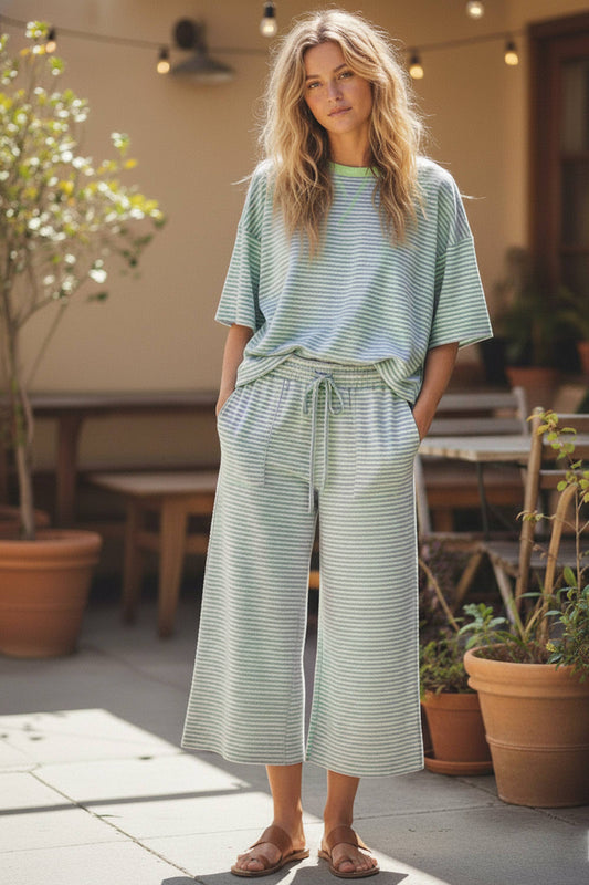 So Cute Stripes Knit Set