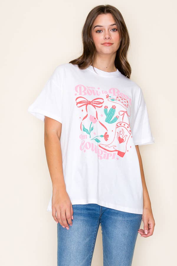 From Bows to Boots Graphic Tee
