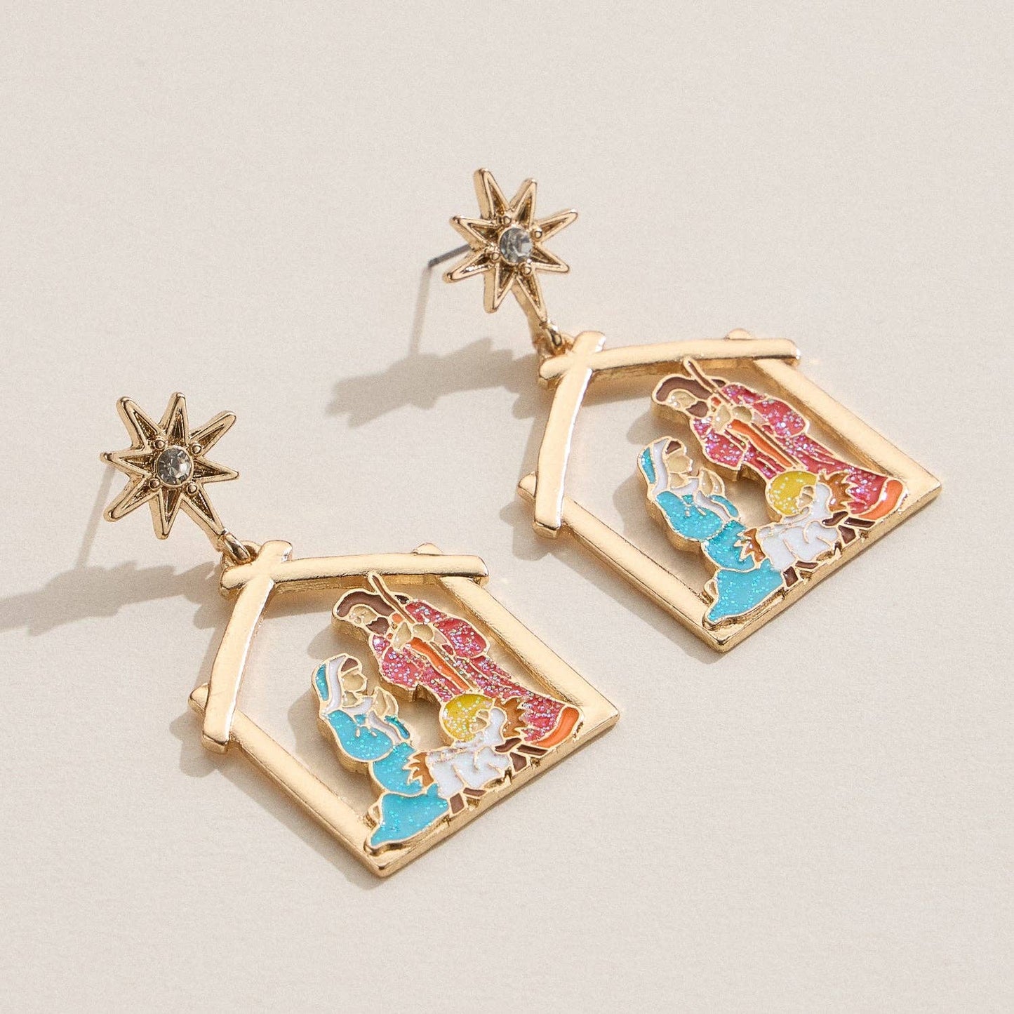 Manger Scene Earrings