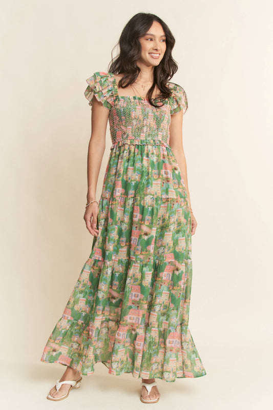 Summer in Capri Maxi Dress