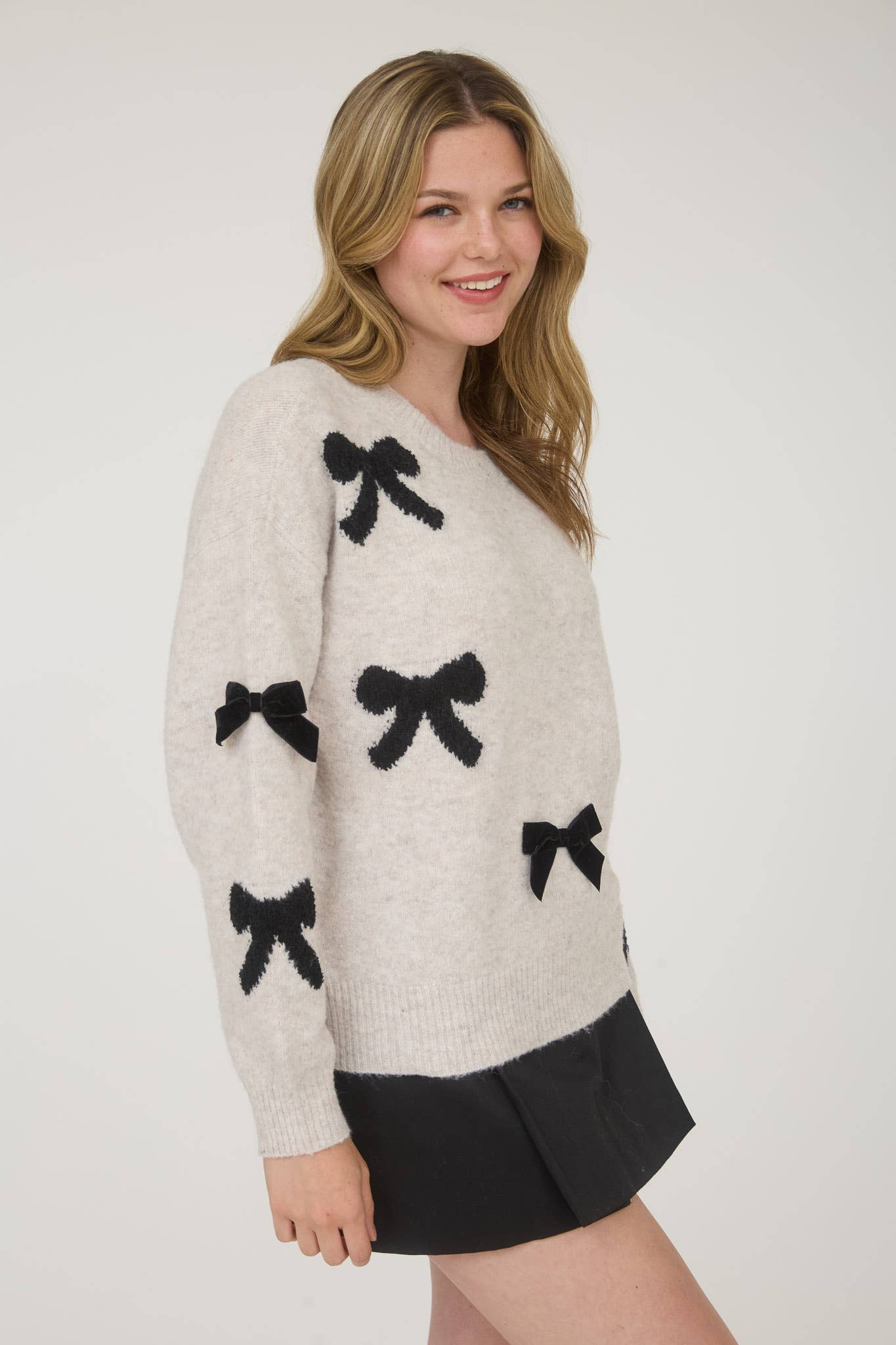 She’s So Fancy Bow Sweater
