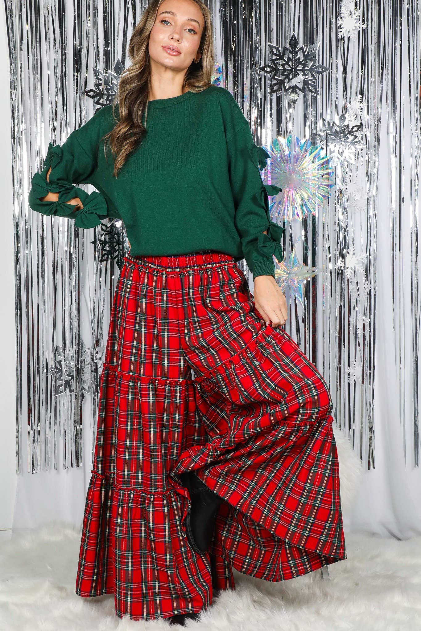 Tartan Palazzo Pants