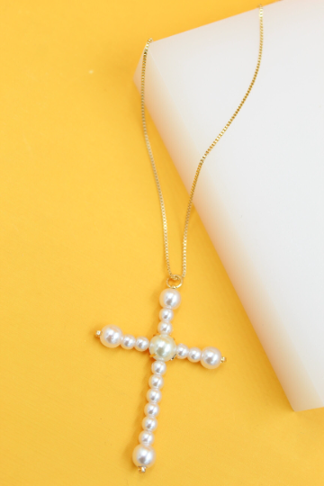 The Linda Cross Necklace (GD)