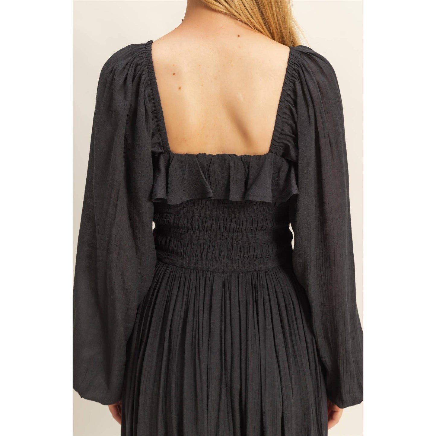 Peasant Gal Midi Dress