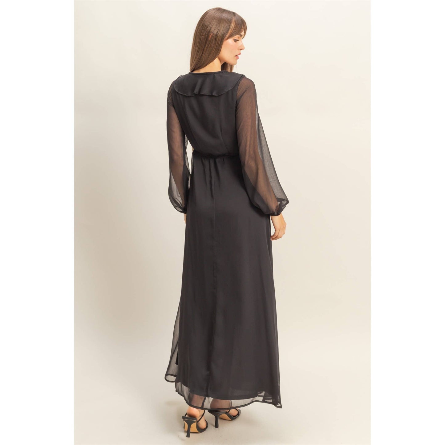 Sheer Elegance Maxi Dress