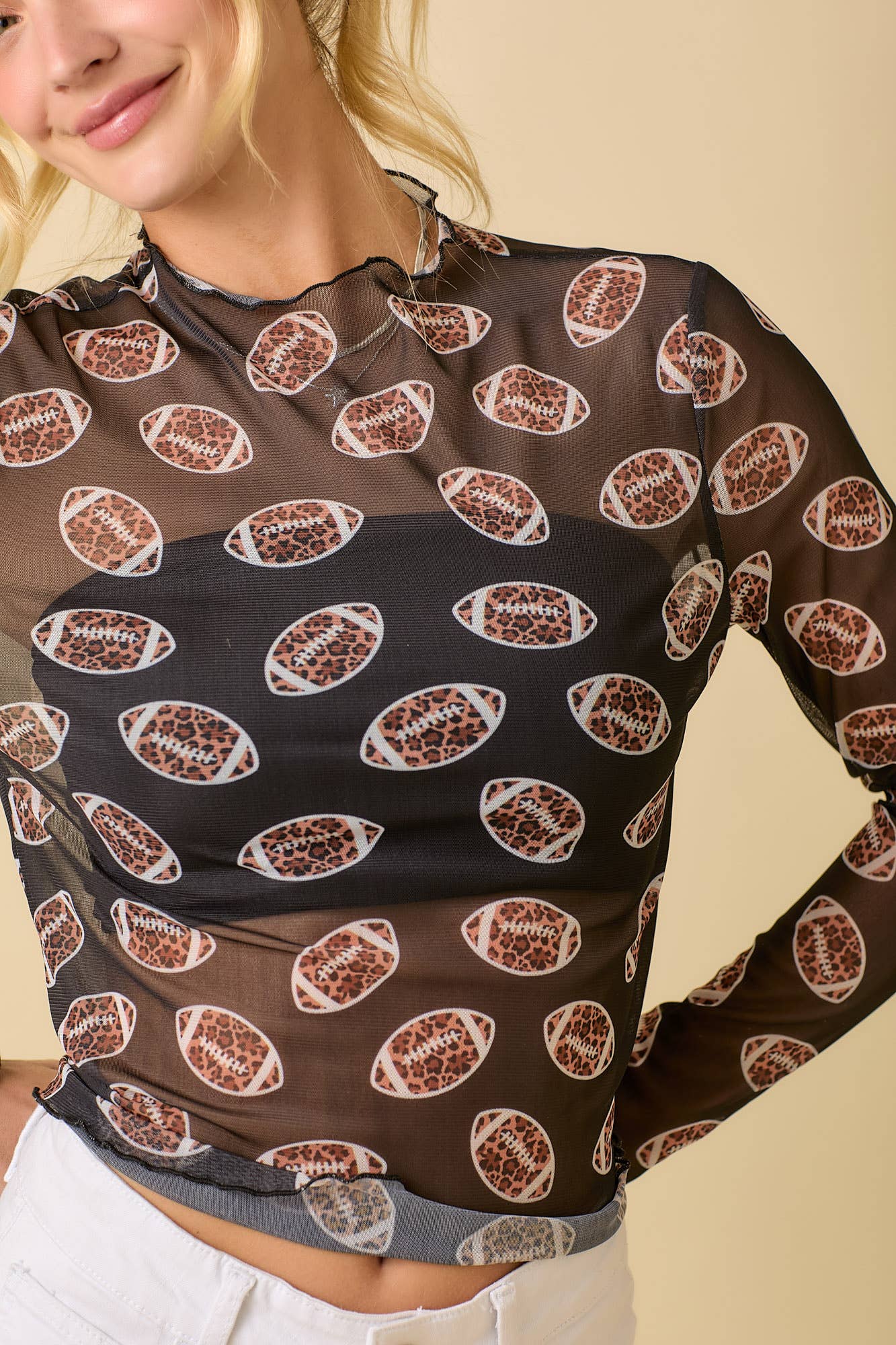 Cheetah Gameday Mesh Top