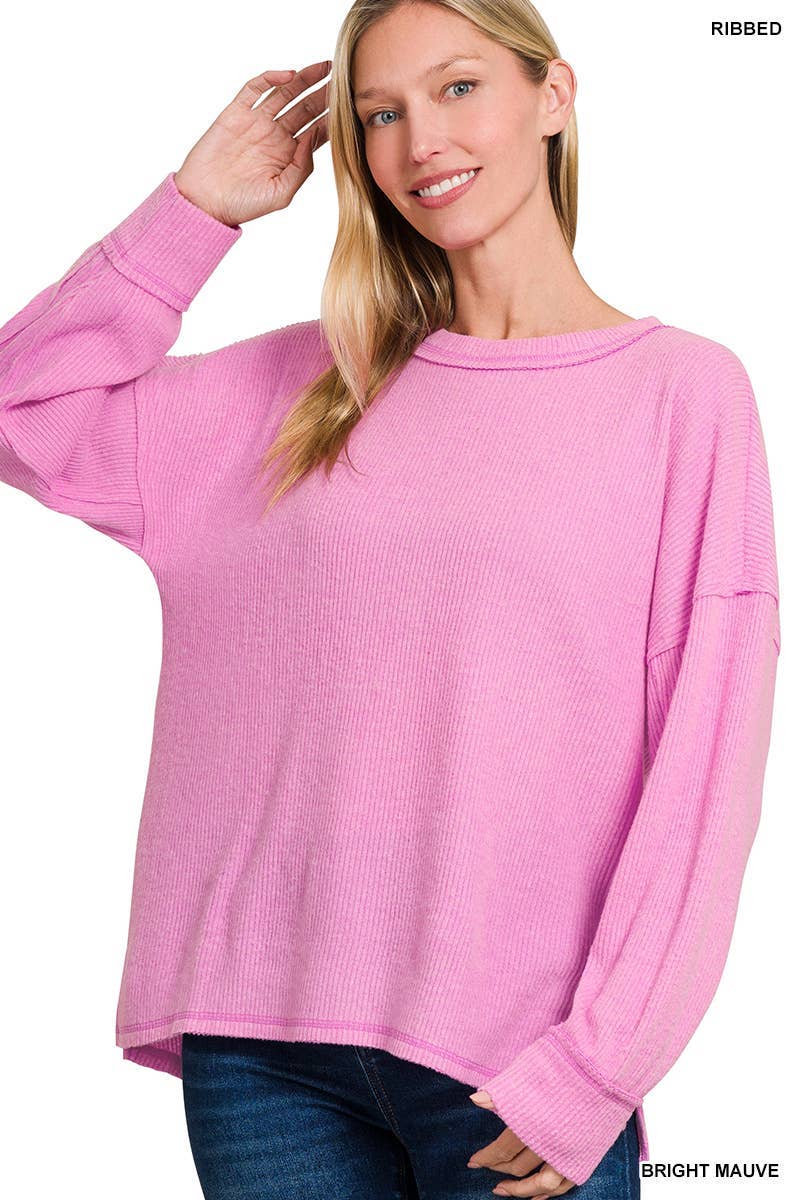 Hacci Exposed Seam Top: DOORBUSTER