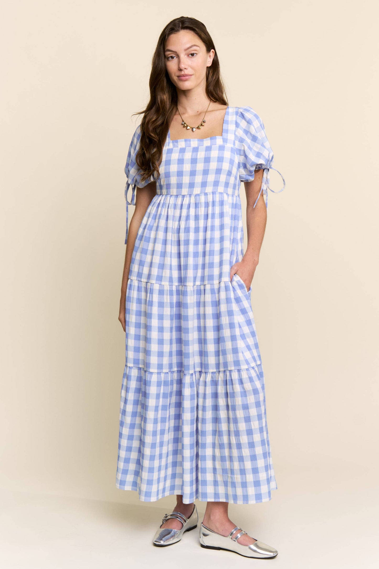 Bluebell Gingham Maxi Dress