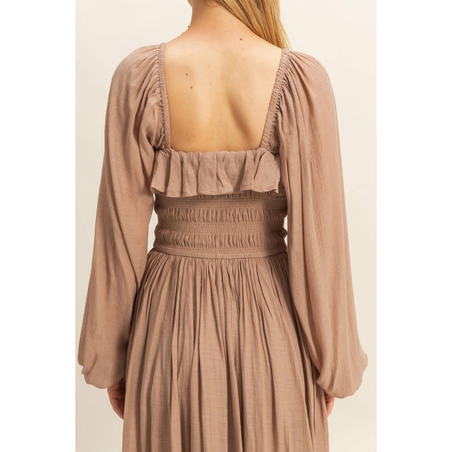 Peasant Gal Midi Dress