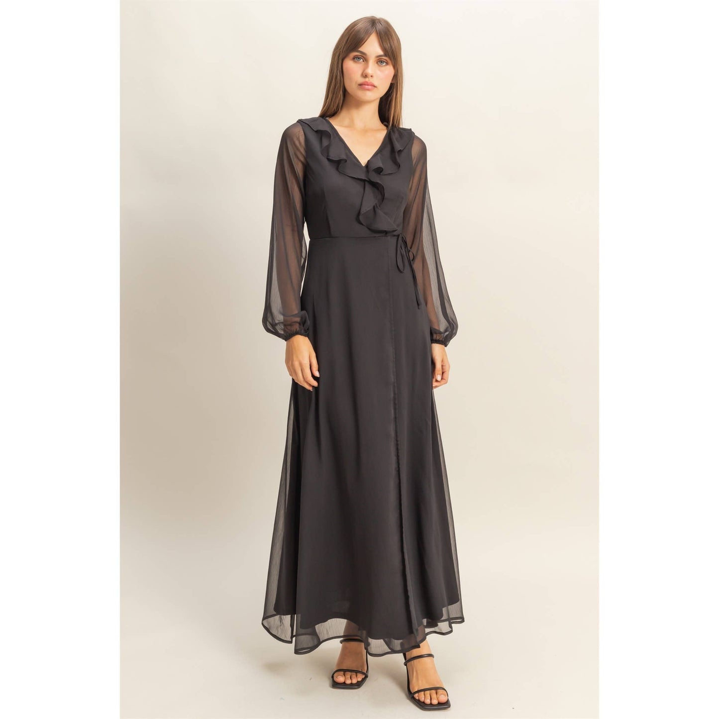 Sheer Elegance Maxi Dress