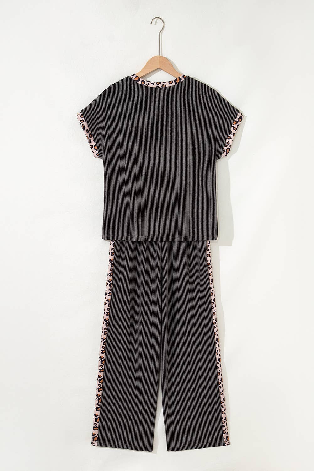 Ribbed Leopard Matching Set
