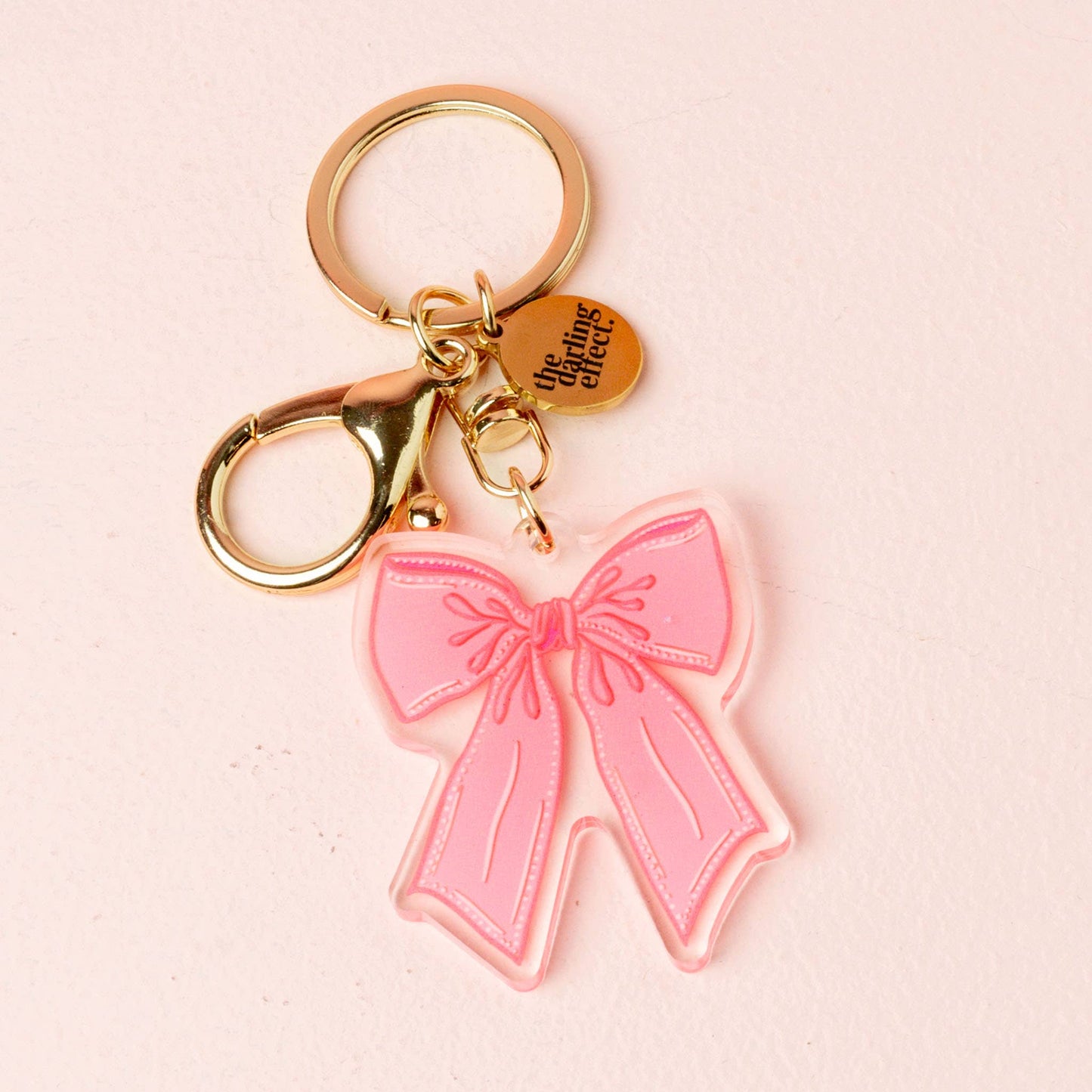 Acrylic Keychain-Bow Pink