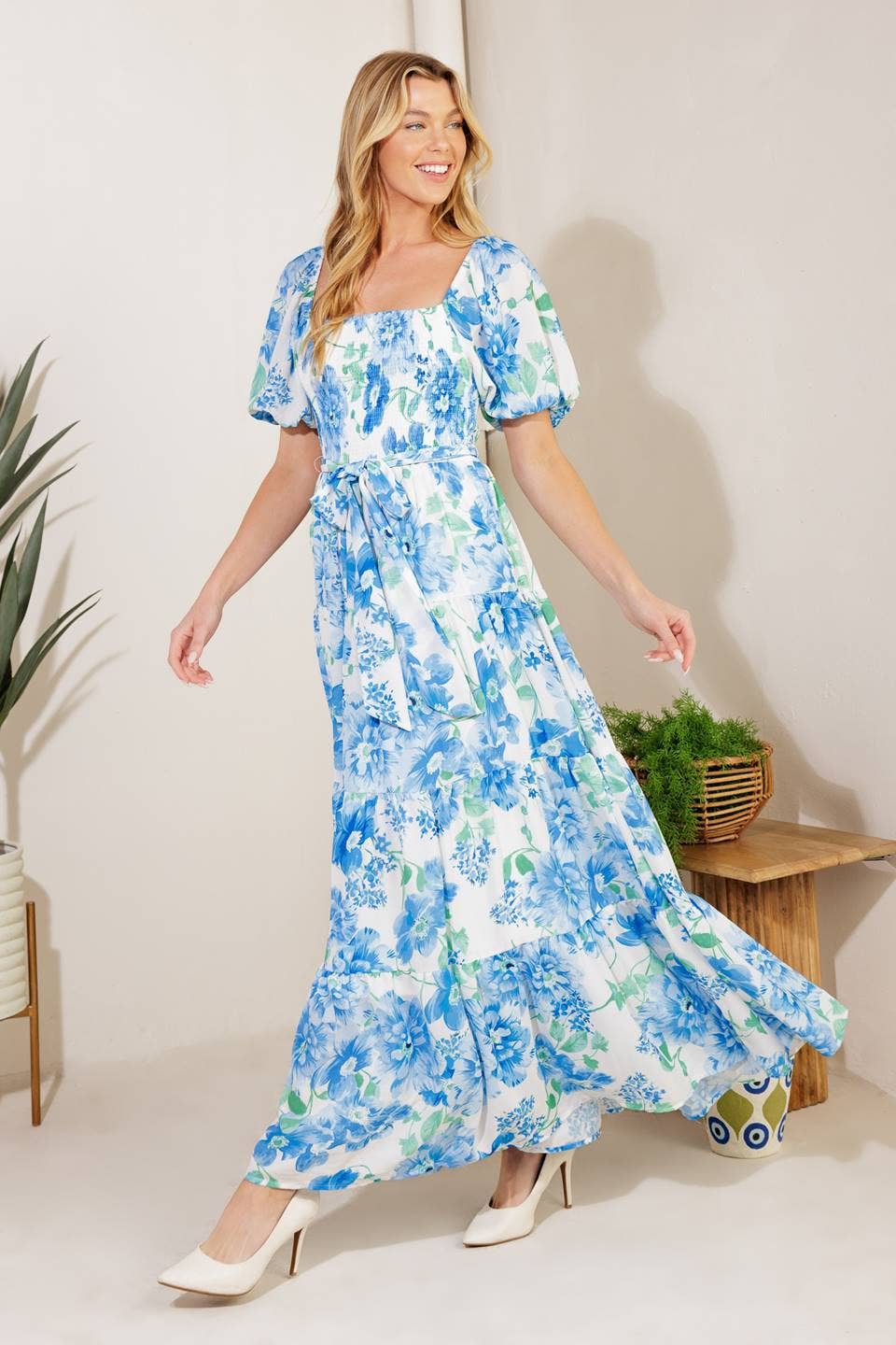 Bonnie Blue Flowers Dress