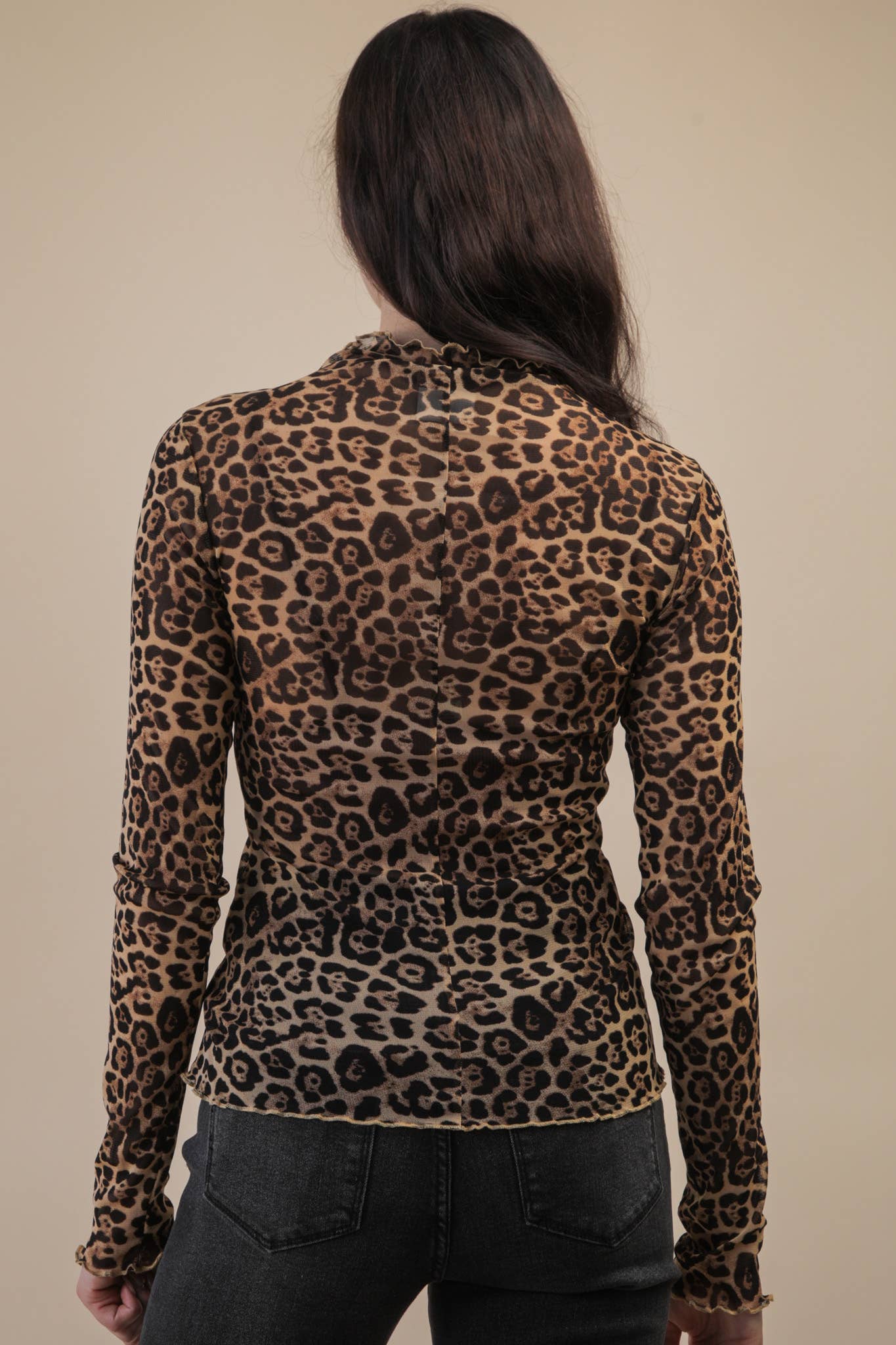 Luscious Leopard Mesh Top