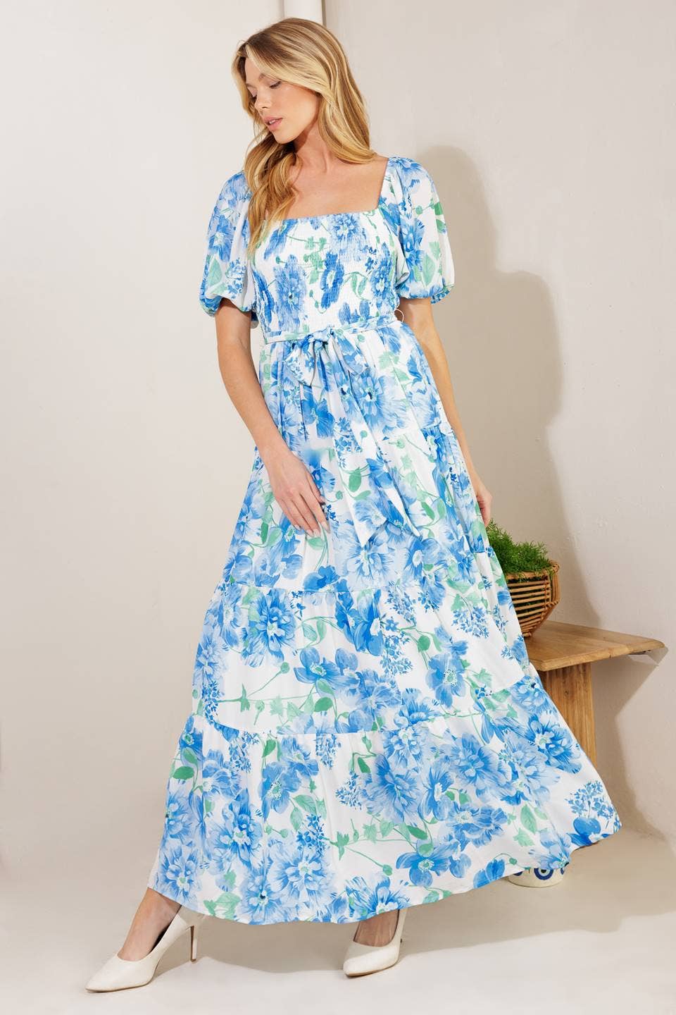 Bonnie Blue Flowers Dress