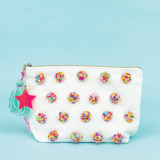Large Multi Pom Pouch