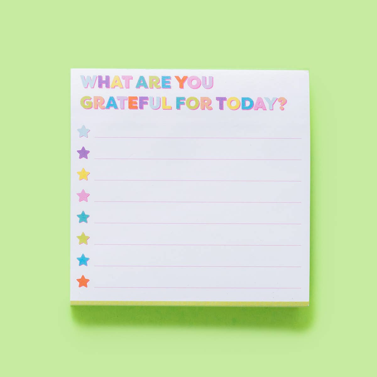 Gratitude Sticky Reminder Pad